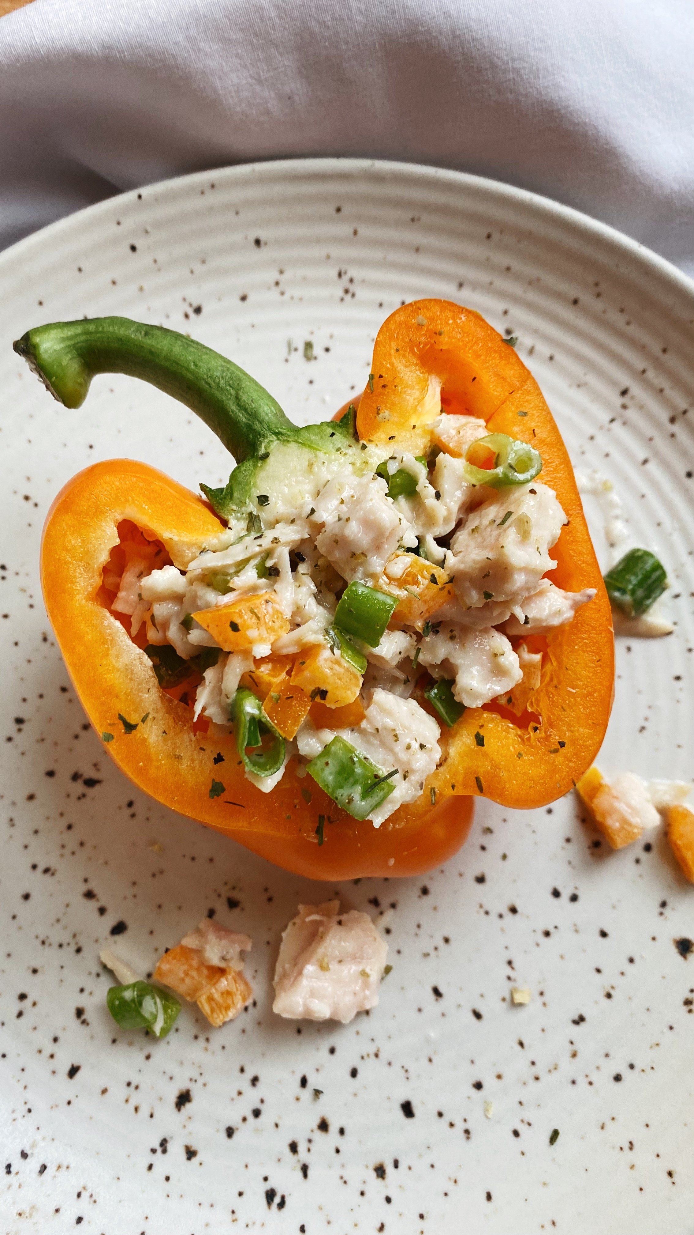 Chicken Salad Stuffed Peppers